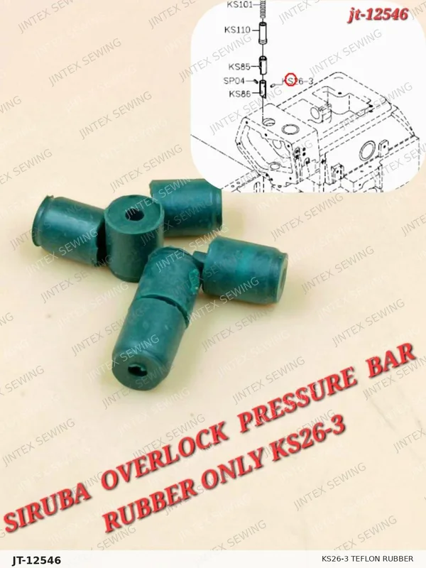 700F KS26-3 Teflon Rubber — Part No. JT-12546 sewing machine spare part, photo 2