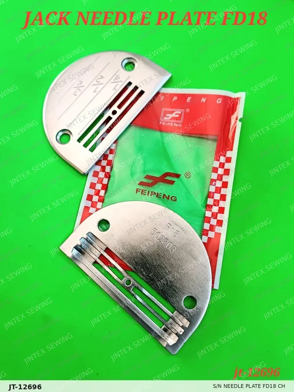 S/N Needle Plate FD18 CH — Part No. JT-12696 sewing machine spare part, photo 2
