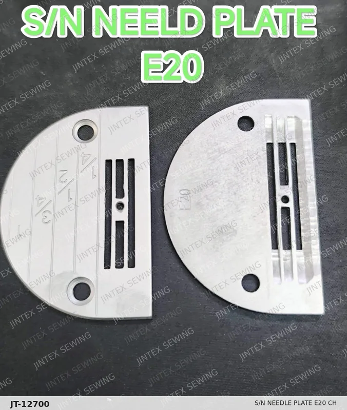S/N Needle Plate E20 CH — Part No. JT-12700 sewing machine spare part, photo 2