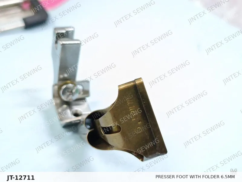 P39 Presser Foot with Folder 6.5MM — Part No. JT-12711 sewing machine spare part, photo 2