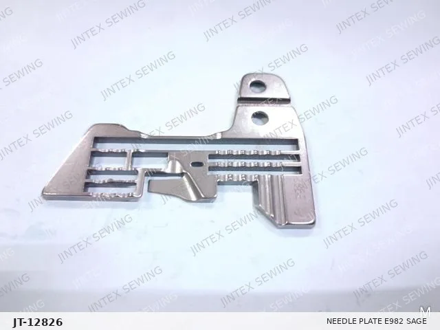 Needle Plate E982 Sage — Part No. JT-12826 sewing machine spare part, photo 2
