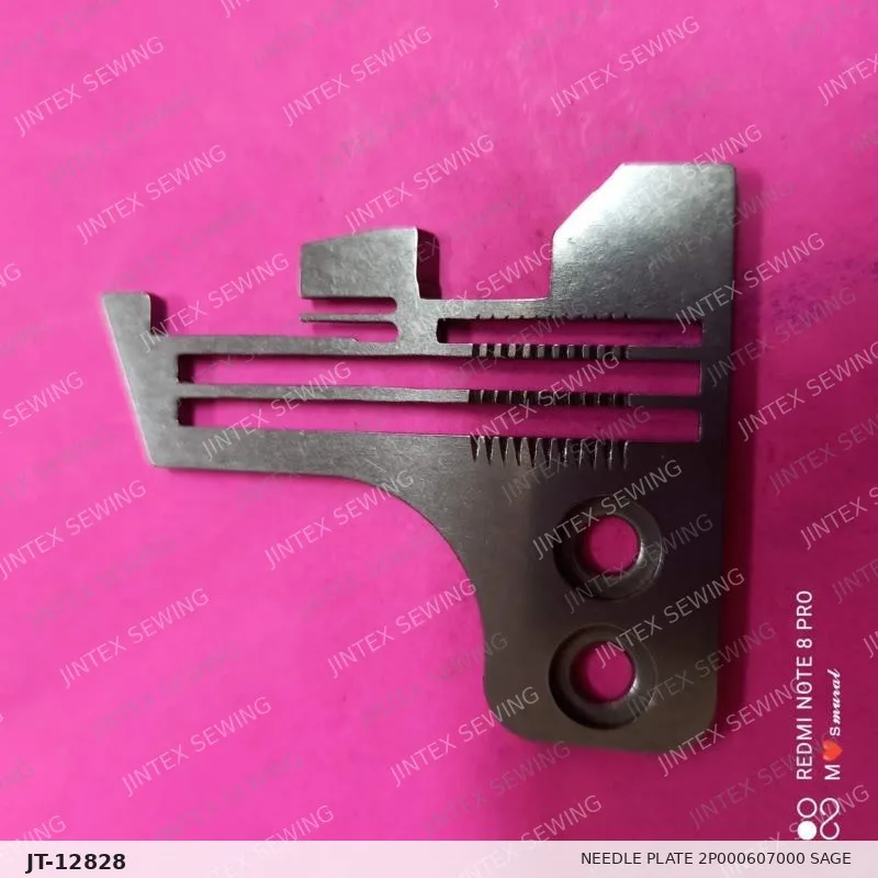 Needle Plate 2P000607000 Sage — Part No. JT-12828 sewing machine spare part, photo 2
