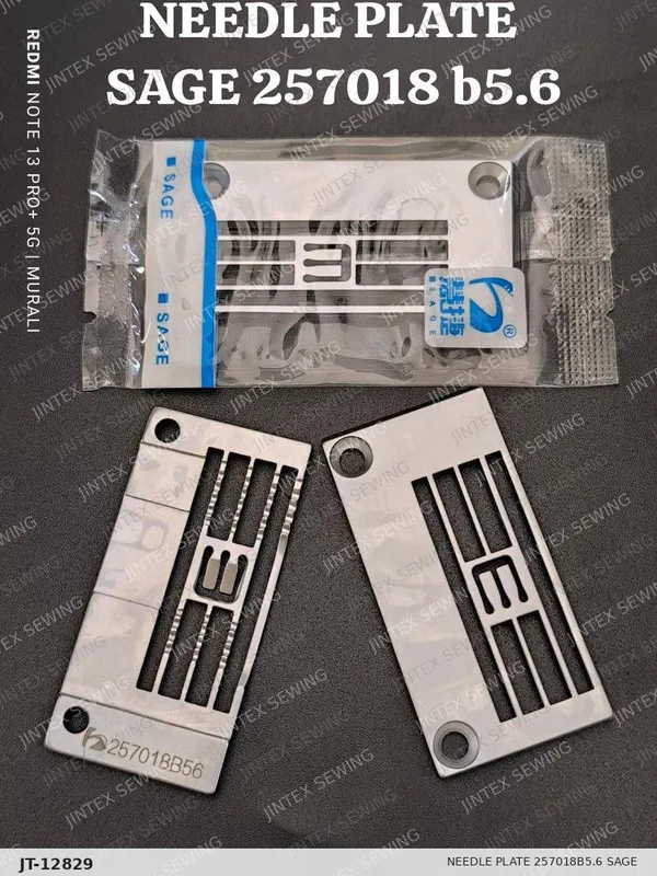 Needle Plate 257018B5.6 Sage — Part No. JT-12829 sewing machine spare part, photo 3