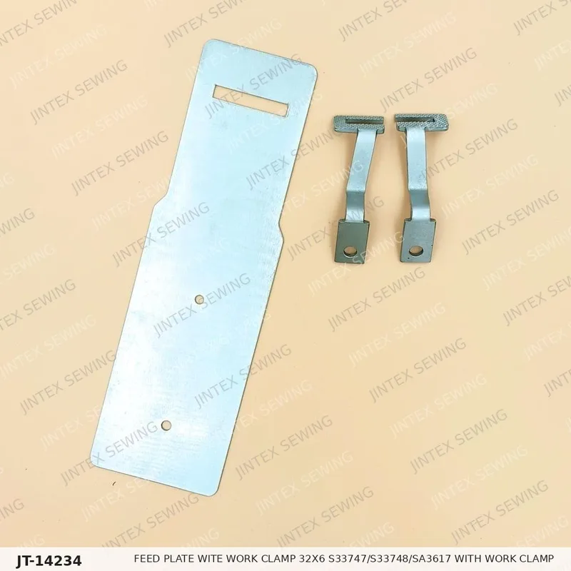 430D Feed Plate Wite Work Clamp 32X6 S33747/S33748/SA3617 with Work Clamp — Part No. JT-14234 sewing machine spare part, photo 3