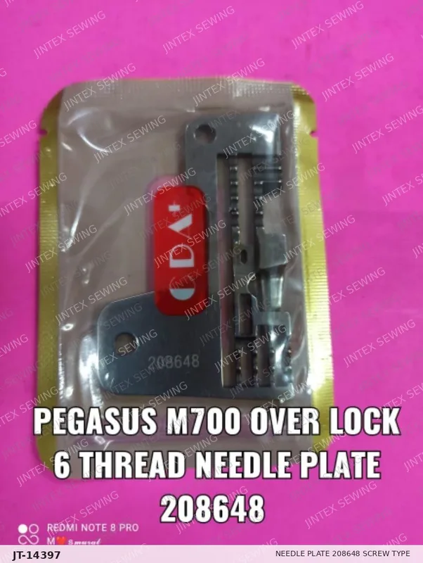M700 Needle Plate 208648 Screw Type — Part No. JT-14397 sewing machine spare part, photo 2