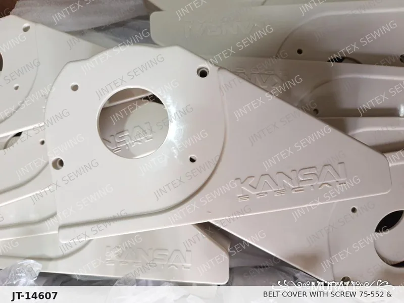 Kansai WX8800 Belt Cover with Screw 75-552 & 27-136 — Part No. JT-14607 sewing machine spare part, photo 2