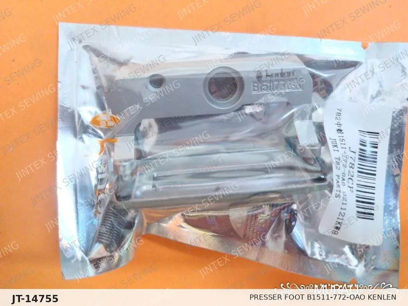 780 Presser Foot B1511-772-OAO Kenlen — Part No. JT-14755 sewing machine spare part, photo 2