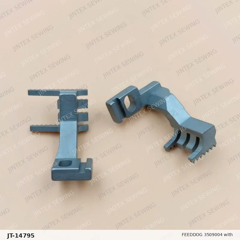Feeddog 3509004 with 3509005 — Part No. JT-14795 sewing machine spare part, photo 2