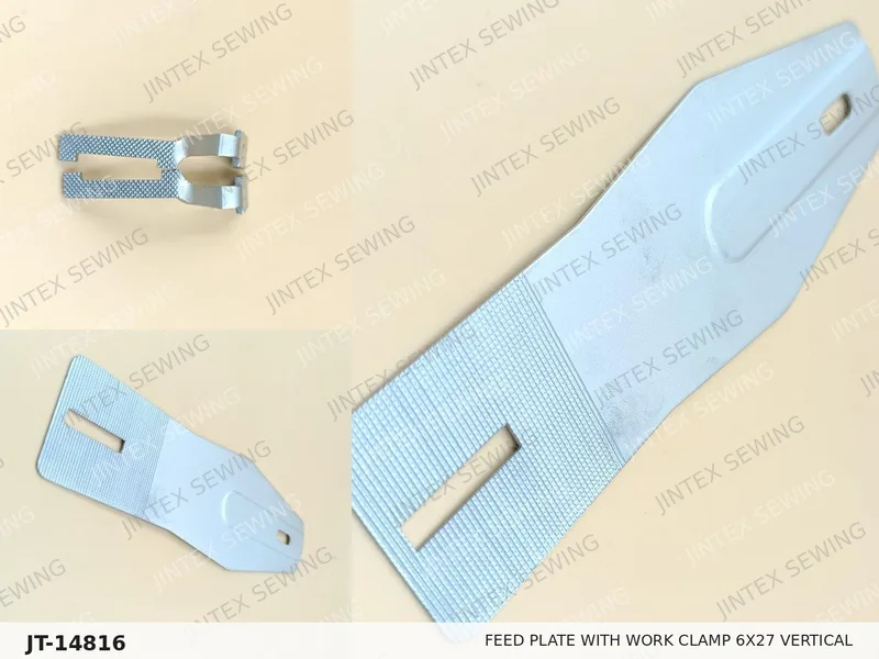LK1900 Feed Plate with Work Clamp 6X27 Vertical — Part No. JT-14816 sewing machine spare part, photo 3