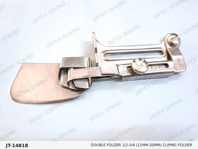 A11 Double Folder  1/2-3/4 (12MM-20MM) Cliping Folder — Part No. JT-14818 sewing machine spare part, photo 2