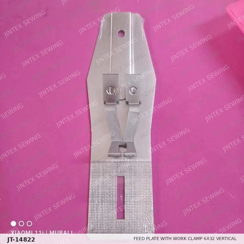 LK1900 Feed Plate with Work Clamp 6X32 Vertical — Part No. JT-14822 sewing machine spare part, photo 2