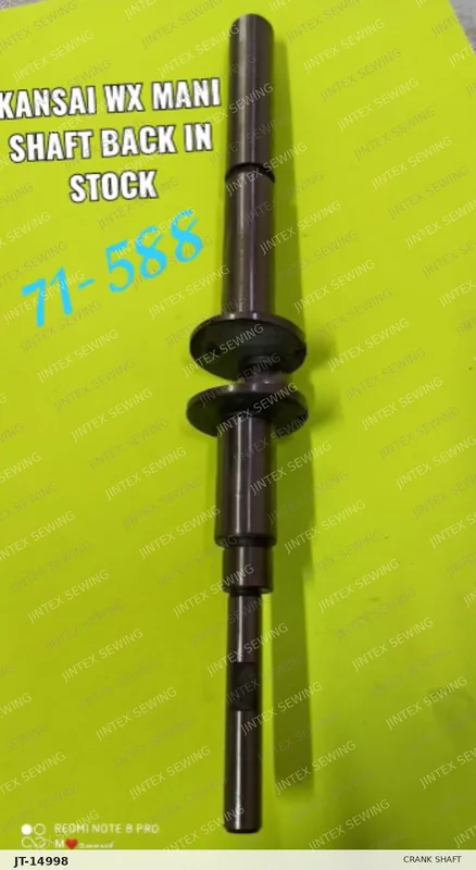 Kansai WX8800 Crank Shaft 71-588 — Part No. JT-14998 sewing machine spare part, photo 2