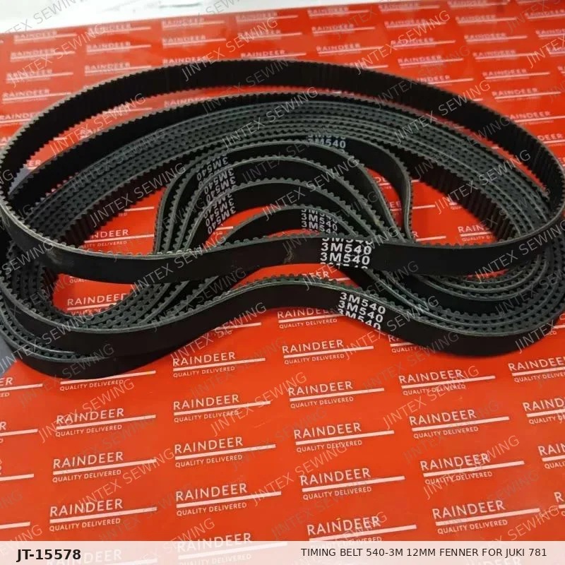 Timing Belt 540-3M 12MM Fenner  for Juki 781 — Part No. JT-15578 sewing machine spare part, photo 2