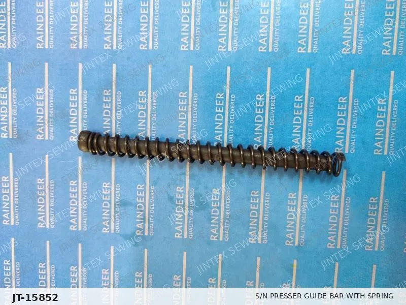 S/N Presser Guide Bar with Spring  229-07703 — Part No. JT-15852 sewing machine spare part, photo 2