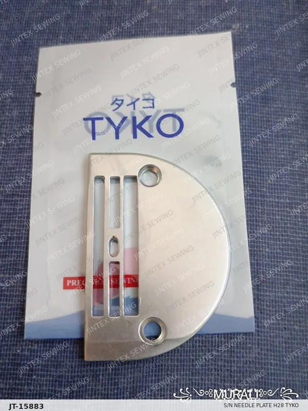 S/N Needle Plate H28  Tyko — Part No. JT-15883 sewing machine spare part, photo 2