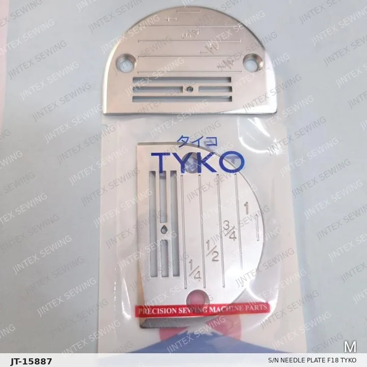 S/N Needle Plate F18 Tyko — Part No. JT-15887 sewing machine spare part, photo 2