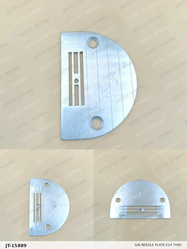 S/N Needle Plate E24 Tyko — Part No. JT-15889 sewing machine spare part, photo 2
