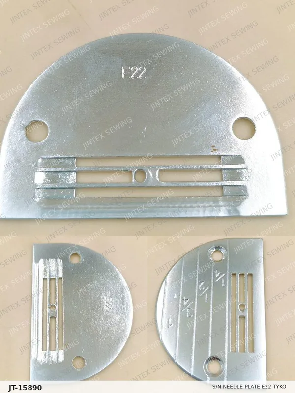 S/N Needle Plate E22 Tyko — Part No. JT-15890 sewing machine spare part, photo 2