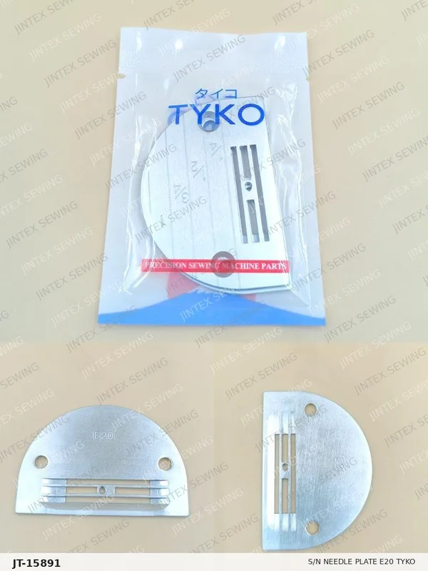 S/N Needle Plate E20 Tyko — Part No. JT-15891 sewing machine spare part, photo 2
