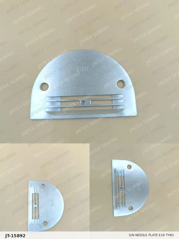 S/N Needle Plate E18 Tyko — Part No. JT-15892 sewing machine spare part, photo 2