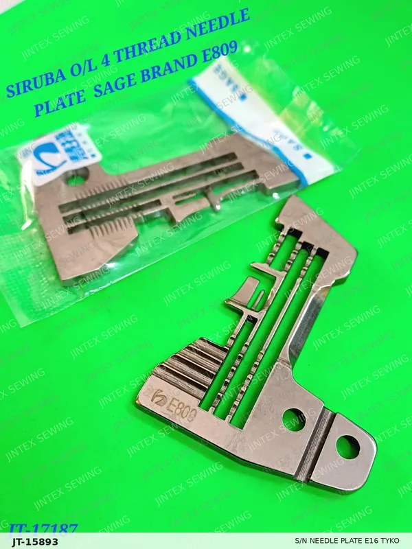 S/N Needle Plate E16 Tyko — Part No. JT-15893 sewing machine spare part, photo 3