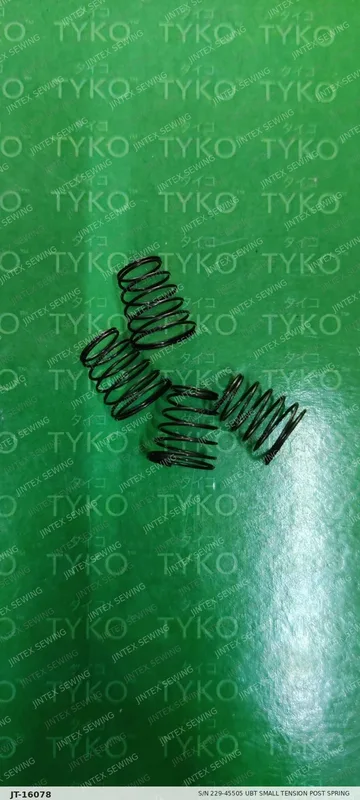 S/N 229-45505 UBT Small Tension Post Spring — Part No. JT-16078 sewing machine spare part, photo 2