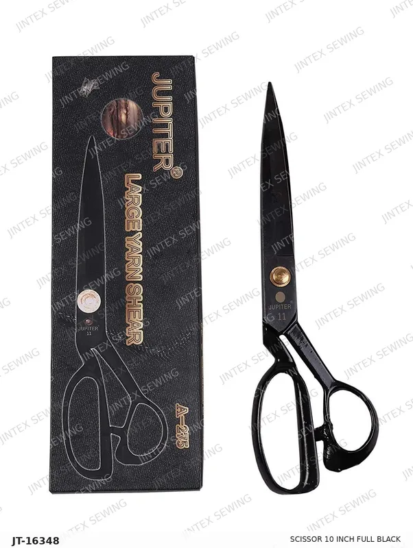 Scissor 10 Inch Full Black — Part No. JT-16348 sewing machine spare part, photo 2