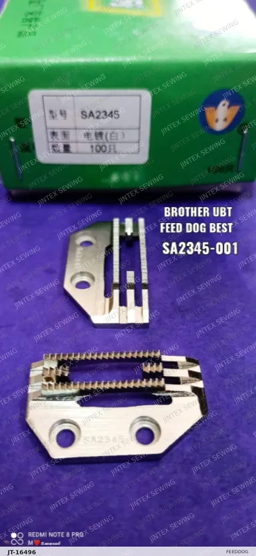 Brother S7200 Feeddog SA2345001 — Part No. JT-16496 sewing machine spare part, photo 2