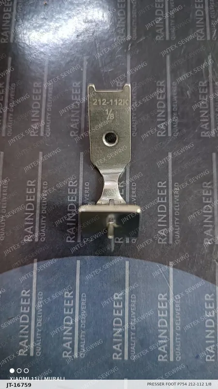 Presser Foot P754 212-112 1/8 — Part No. JT-16759 sewing machine spare part, photo 2