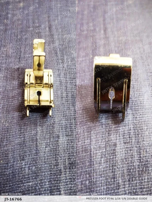 Presser Foot P746 1/16 S/N Double Guide — Part No. JT-16766 sewing machine spare part, photo 2