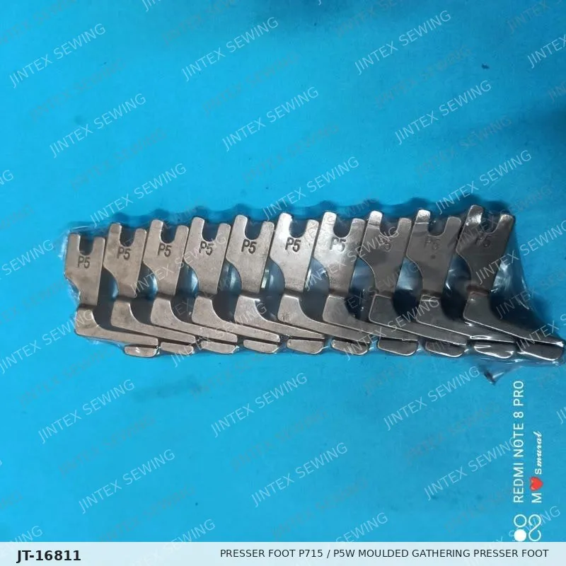 Presser Foot P715 / P5W Moulded Gathering Presser Foot — Part No. JT-16811 sewing machine spare part, photo 2