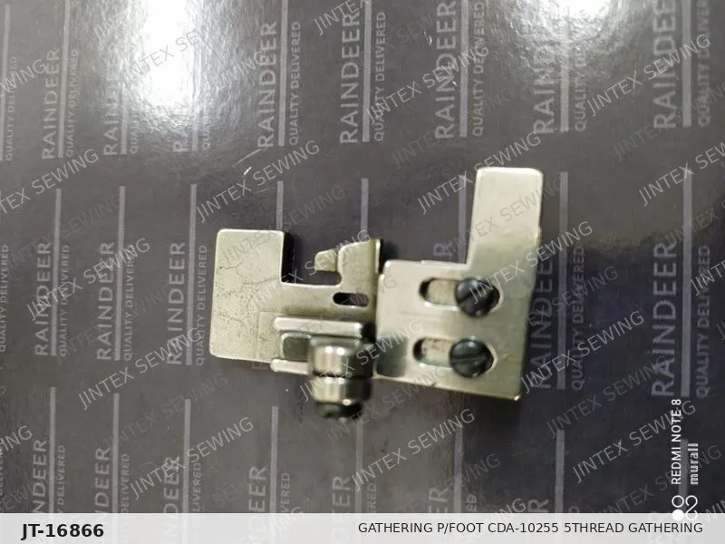 757 Gathering P/Foot  CDA-10255 5THREAD Gathering — Part No. JT-16866 sewing machine spare part, photo 2