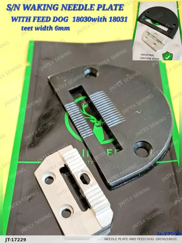 Needle Plate and Feed Dog 18030/18031 — Part No. JT-17229 sewing machine spare part, photo 2