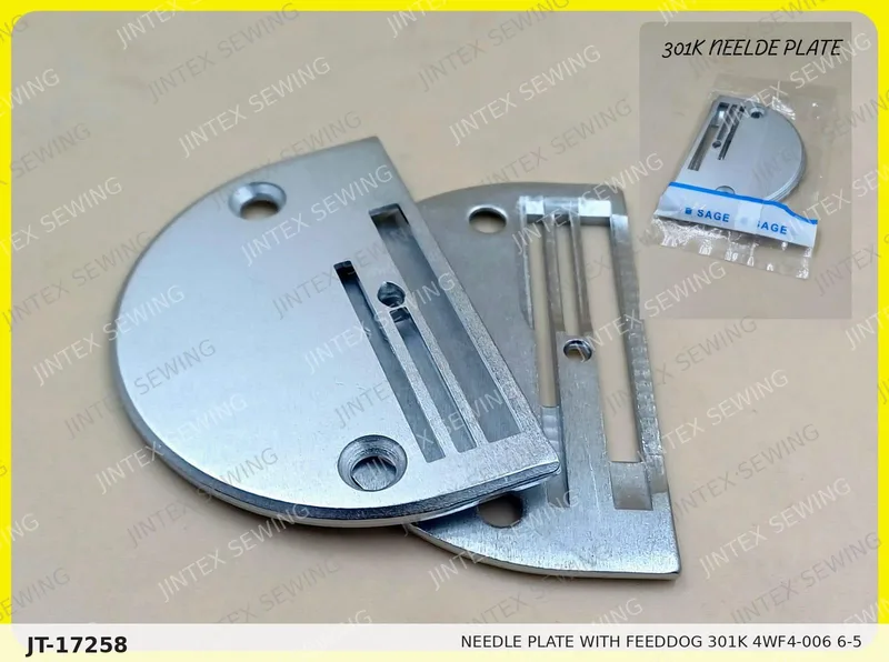 Needle Plate with Feeddog 301K 4WF4-006  6-5 — Part No. JT-17258 sewing machine spare part, photo 4