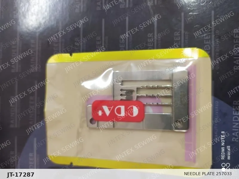 Needle Plate 257033 B5.6 — Part No. JT-17287 sewing machine spare part, photo 2