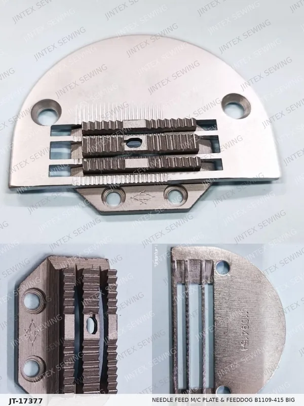 Needle Feed M/C Plate & Feeddog B1109-415 Big — Part No. JT-17377 sewing machine spare part, photo 3