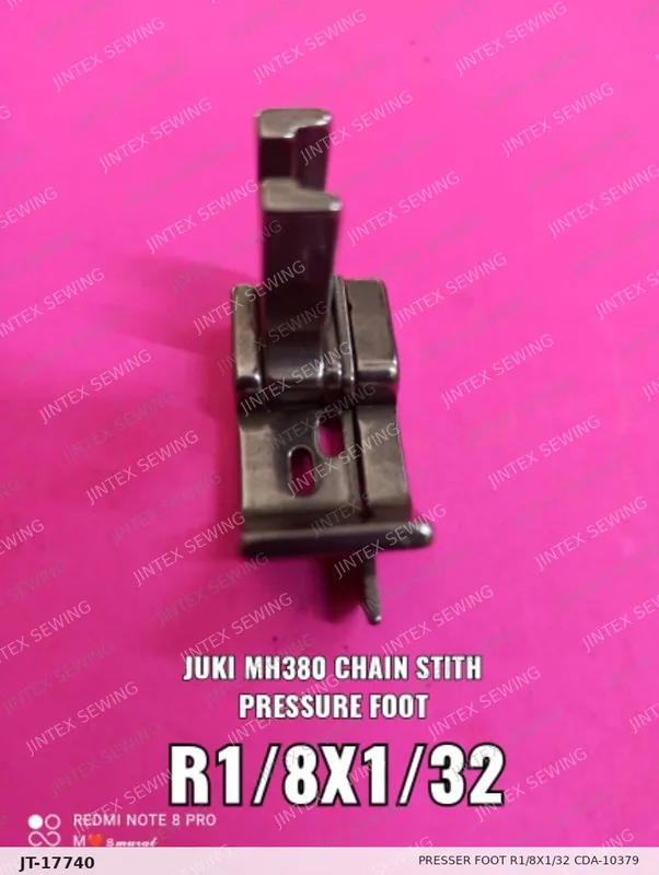 Juki MH380 Presser Foot R1/8X1/32 CDA-10379 (0.1) — Part No. JT-17740 sewing machine spare part, photo 2