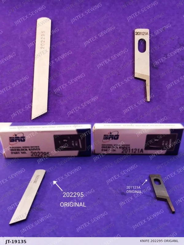 Knife 202295 Origanl — Part No. JT-19135 sewing machine spare part, photo 2