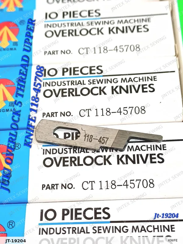 Knife 118-45708 — Part No. JT-19204 sewing machine spare part, photo 2