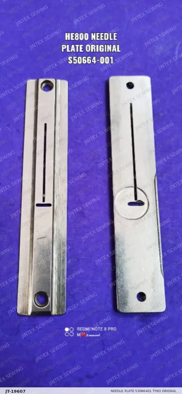 HE800 Needle Plate S5066401 Tyko Orignal — Part No. JT-19607 sewing machine spare part, photo 4
