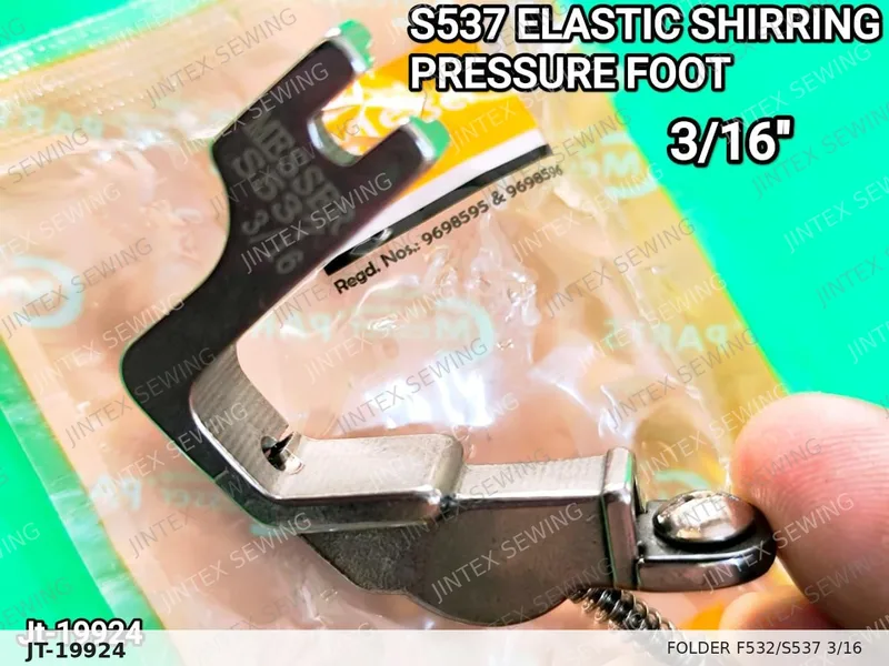 Folder F532/S537 3/16 — Part No. JT-19924 sewing machine spare part, photo 2