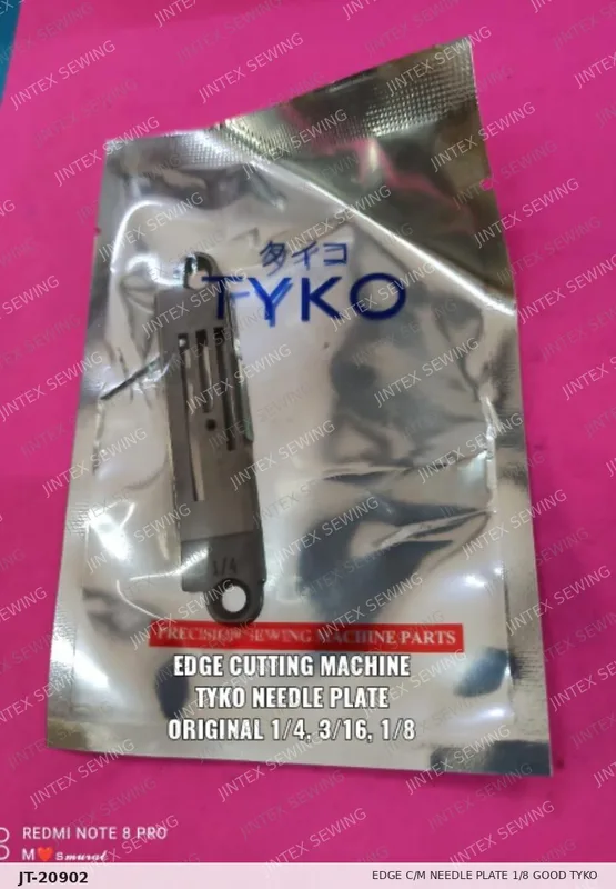 Edge C/M Needle Plate 1/8 Good Tyko — Part No. JT-20902 sewing machine spare part, photo 2