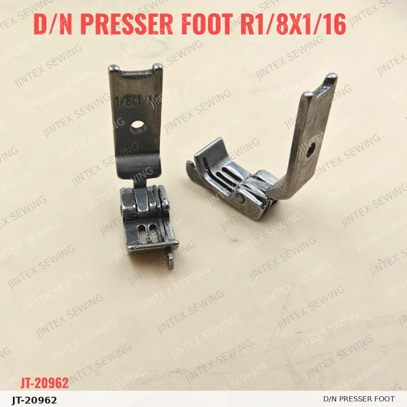 D/N Presser Foot R1/8X1/16 — Part No. JT-20962 sewing machine spare part, photo 2