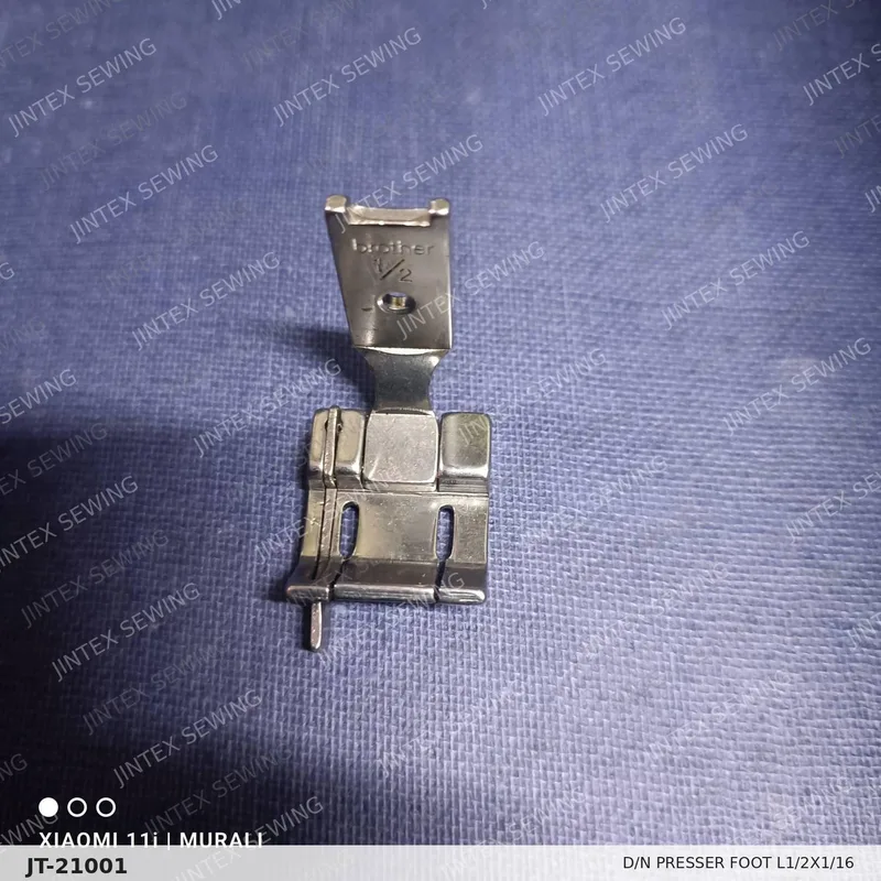 D/N Presser Foot L1/2X1/16 — Part No. JT-21001 sewing machine spare part, photo 2