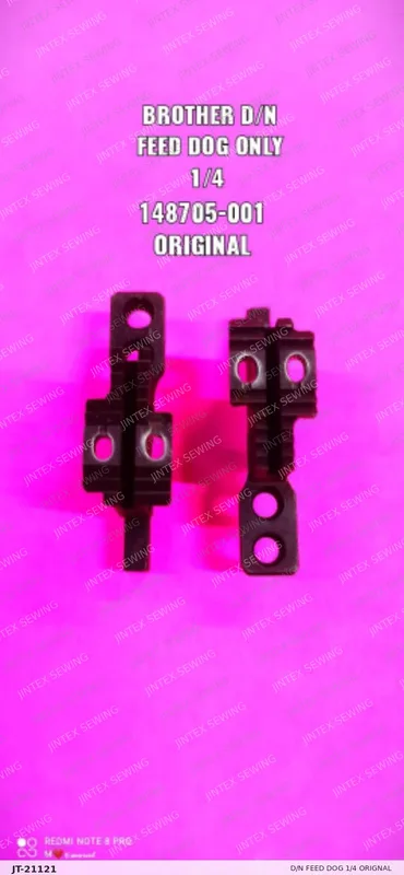 D/N Feed Dog 1/4 Orignal 148705001 — Part No. JT-21121 sewing machine spare part, photo 2