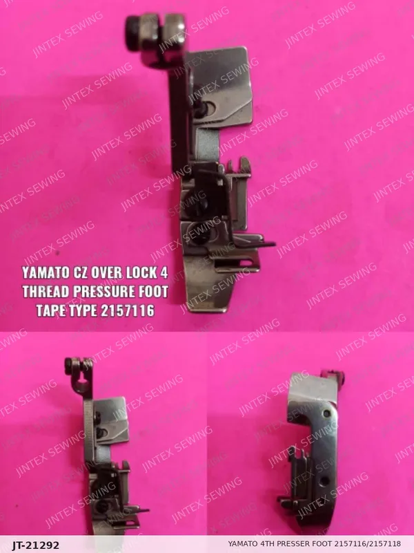 CZ6500 Yamato 4TH Presser Foot  2157116/2157118 — Part No. JT-21292 sewing machine spare part, photo 2
