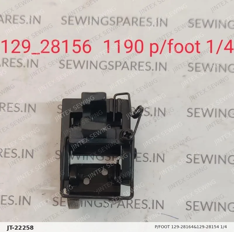 1190 P/Foot 129-28164&129-28154 1/4 — Part No. JT-22258 sewing machine spare part, photo 2