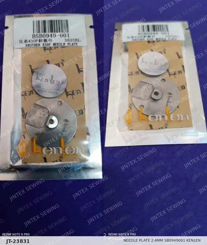 430F Needle Plate 2.4MM SB0949001 Kenlen — Part No. JT-23831 sewing machine spare part, photo 2