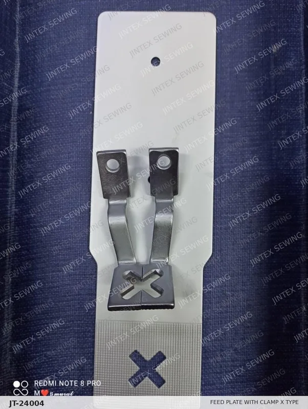 Brother 430D Feed Plate with Clamp X Type 22X22MM — Part No. JT-24004 sewing machine spare part, photo 2
