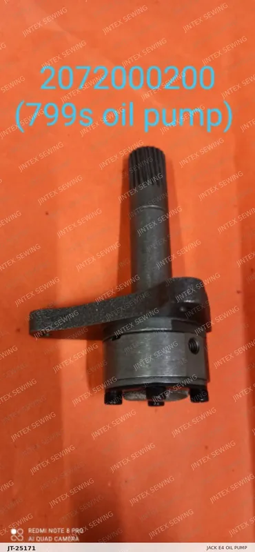 Jack E4 Oil Pump 2072000200 — Part No. JT-25171 sewing machine spare part, photo 2